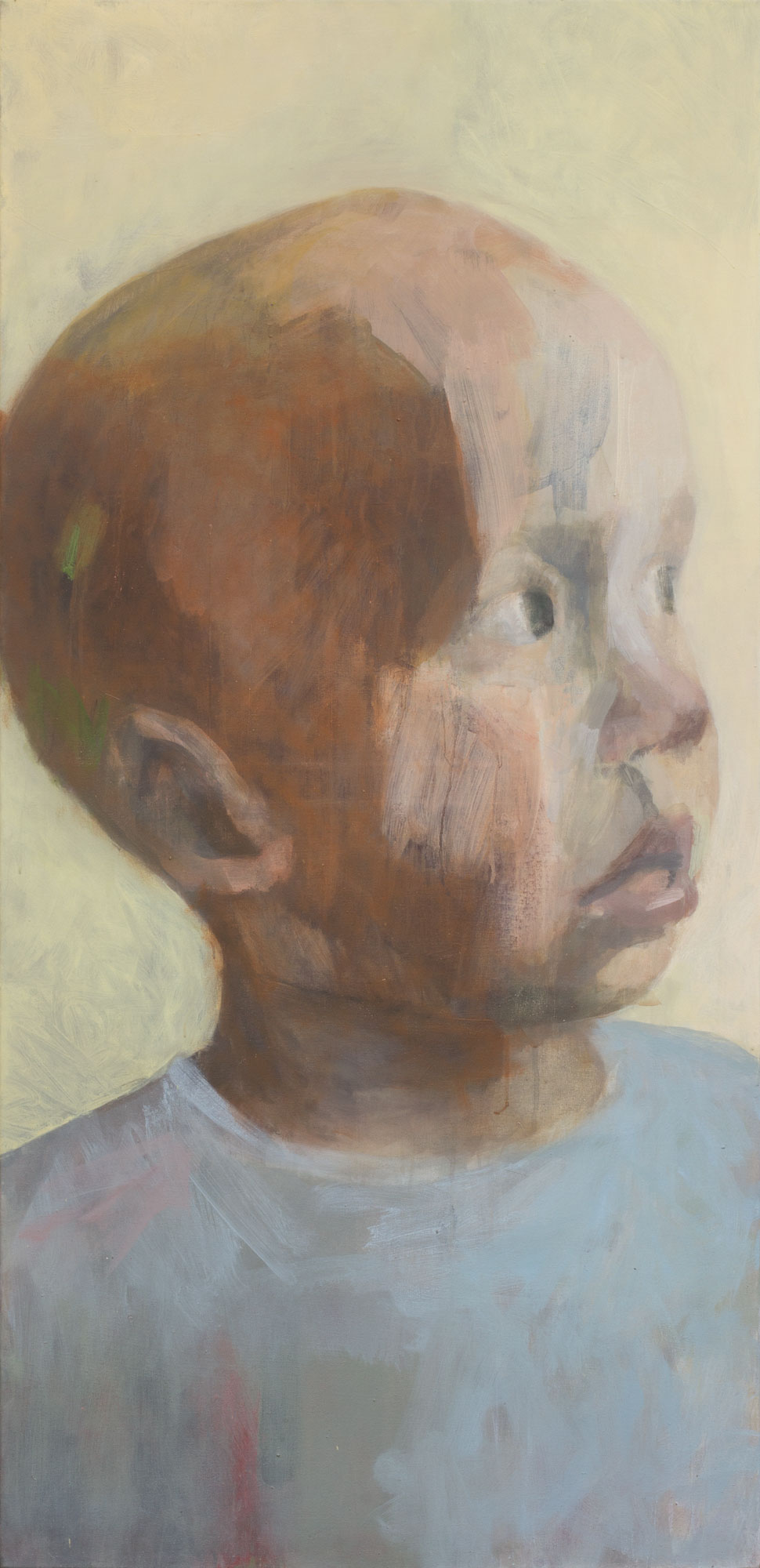 Nils, painted by Manuel Strasser in 2015, Acryl on Leinwand 80cm wide and 165cm high