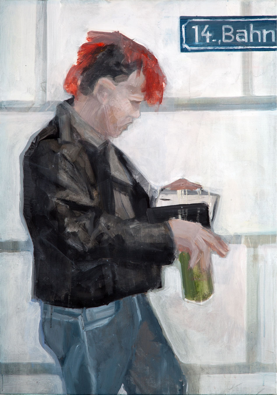 Punk, painted by Manuel Strasser in 2010, Acryl on Leinwand 70cm wide and 100cm high