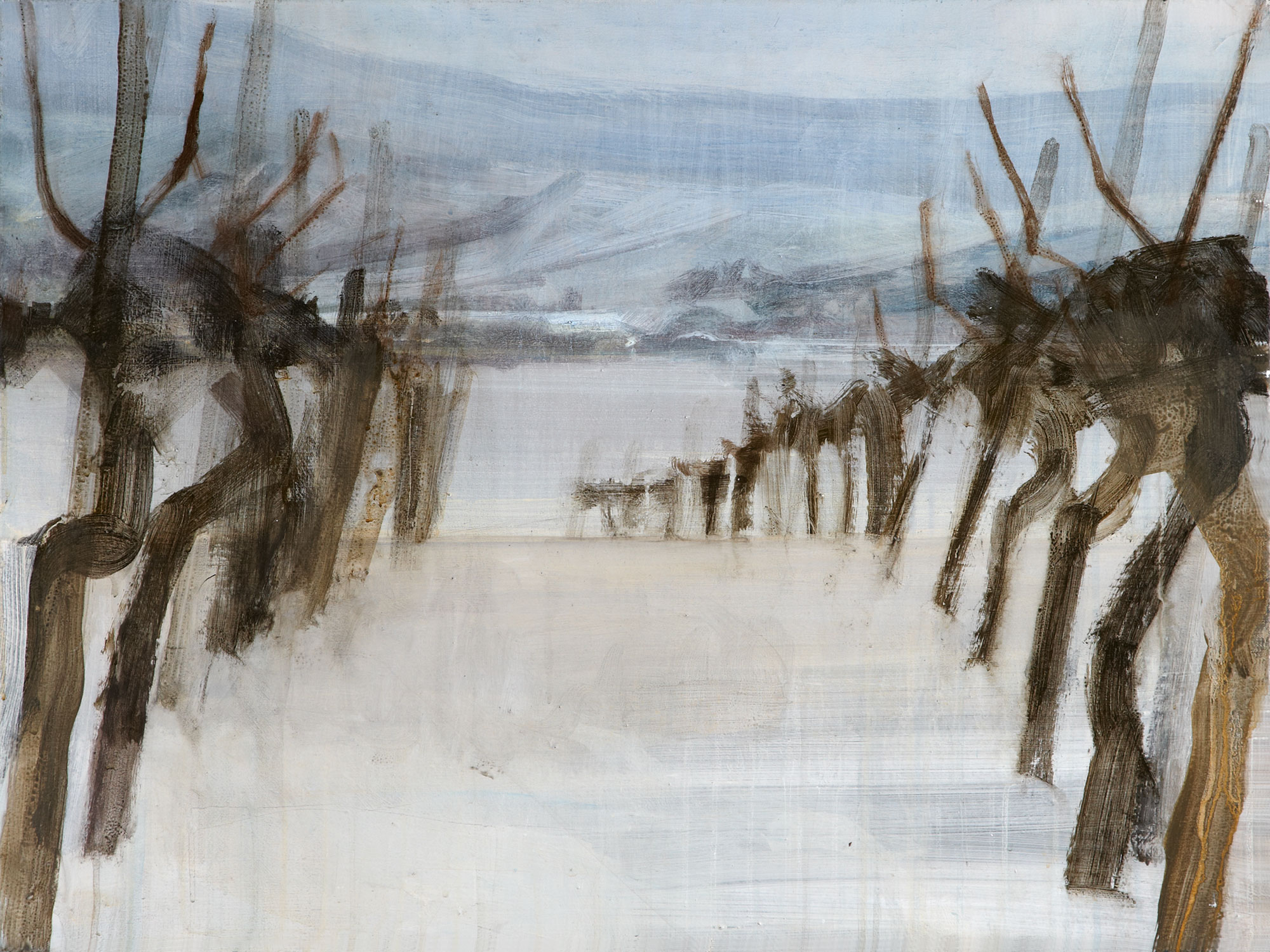 Weinstöcke, painted by Manuel Strasser in 2012, Acryl on Leinwand 80cm wide and 60cm high